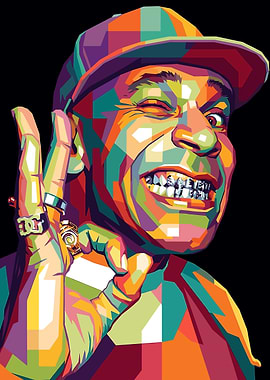 Colorful Portrait of goldie