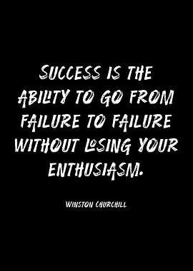 Winston Churchill Success Quote