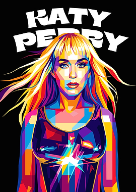 Katy Perry Pop Art Portrait