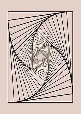 Geometric Spiral Illusion