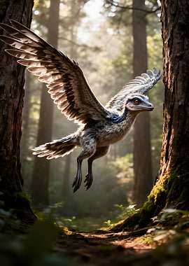 Dinosaur in a Forest