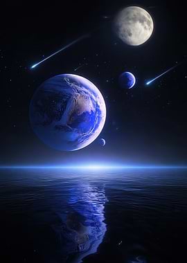 Cosmic Ocean Reflection