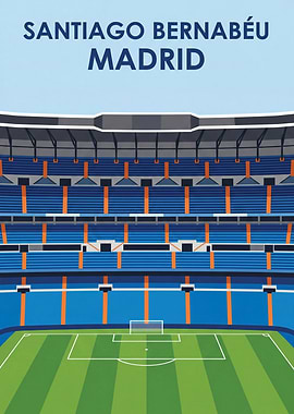 Santiago Bernabéu Stadium Poster