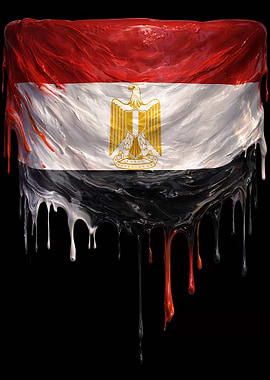 Dripping Egyptian Flag