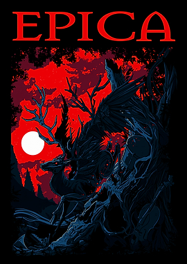 Epica Dark Fantasy Stag and Raven