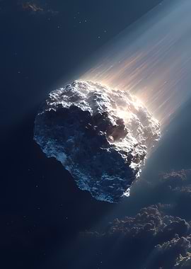 Asteroid Entering Atmosphere