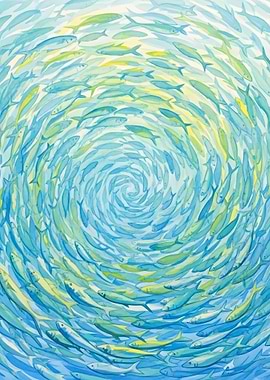 Swirling School of Fish