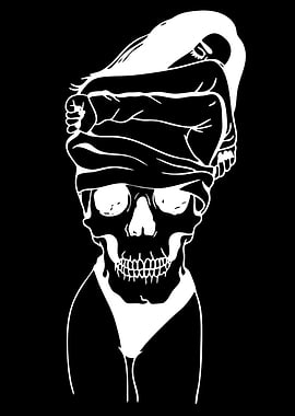 Skull with Figure on Top