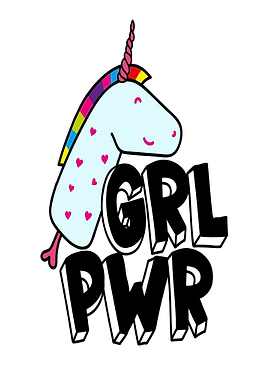 Unicorn GRL PWR illustration