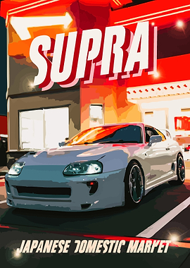 Toyota Supra JDM Poster