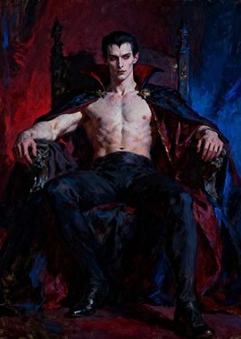 Vampire King on Throne