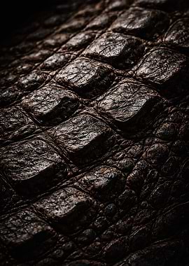 Close-up of Alligator Skin Texture