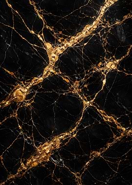 Black and Gold Marble Texture
