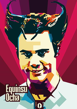 Pop Art WPAP Portrait of a Man