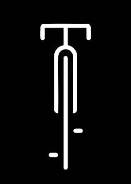 Minimalist Bicycle Icon