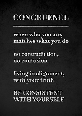 Congruence definition poster