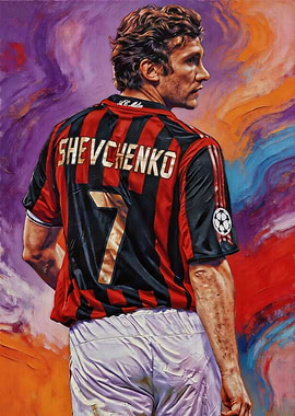 Andriy Shevchenko Football Painting
