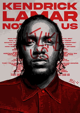 Kendrick Lamar Not Like Us Poster