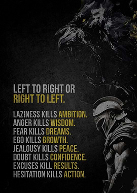 Motivational Lion and Warrior