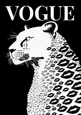 Vogue Leopard with Kiss Prints