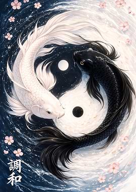 Yin Yang Koi Fish