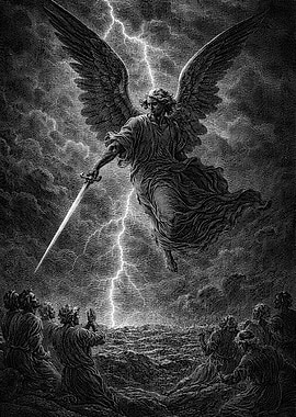Angel with Sword and Lightning