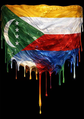 Dripping Comoros Flag