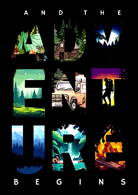 Adventure Begins Text Art
