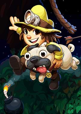 Spelunky 2 Game Cover Art