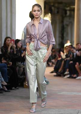 Model on Fashion Runway