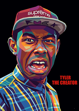Tyler the Creator Pop Art Portrait