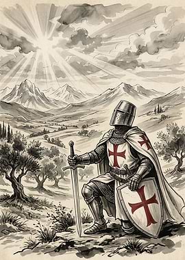Knight in a Landscape