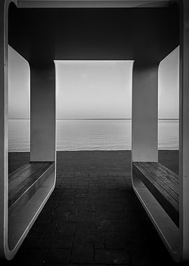 Modern Seating Area by the Water