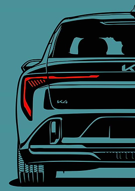 Kia K4 Rear Design Illustration