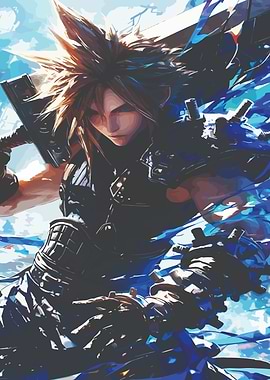 Cloud Strife with Buster Sword