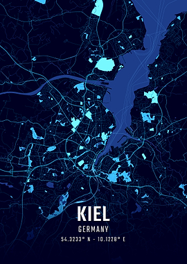 Kiel Midnight City Map