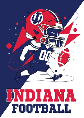 Indiana Football Cartoon