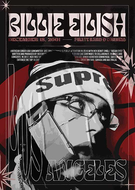 Billie Eilish Vintage Poster