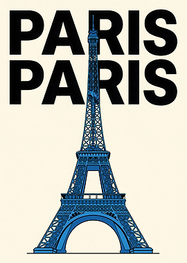 Paris Eiffel Tower Poster