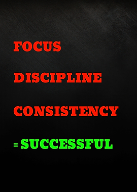 Focus Discipline Consistency Success Equation