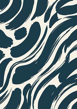 Abstract Brushstroke Pattern