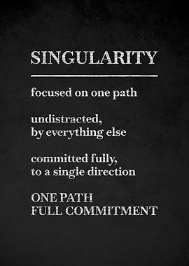 Singularity Definition Poster