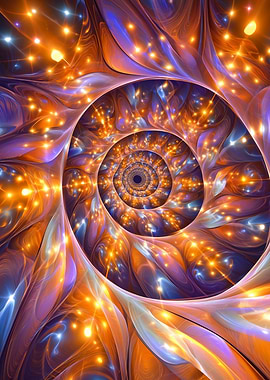 Abstract Fractal Spiral