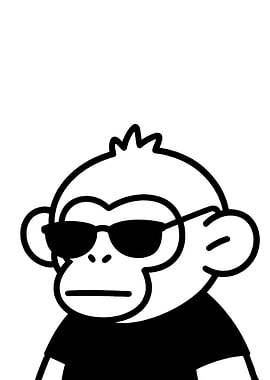 Cool Monkey Wearing Sunglasses