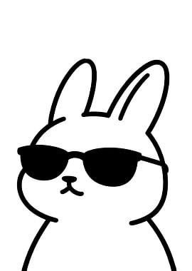 Cool Bunny Wearing Sunglasses