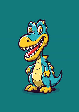 Cute Cartoon Dinosaur