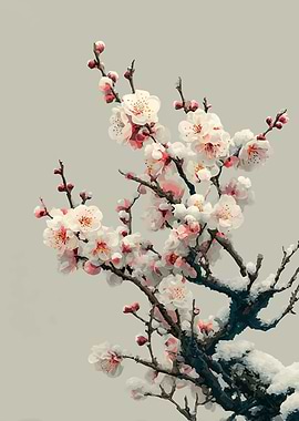 Snow-Covered Plum Blossoms