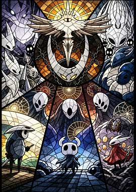 Hollow Knight Stained Glass Art