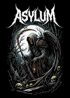 Grim Reaper in Dark Forest