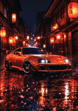 NSX Supra in Japanese Street